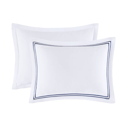 Parure de lit Madison Park Signature, collection de luxe, 500 fils au pouce carré, 100 % satin de coton brodé