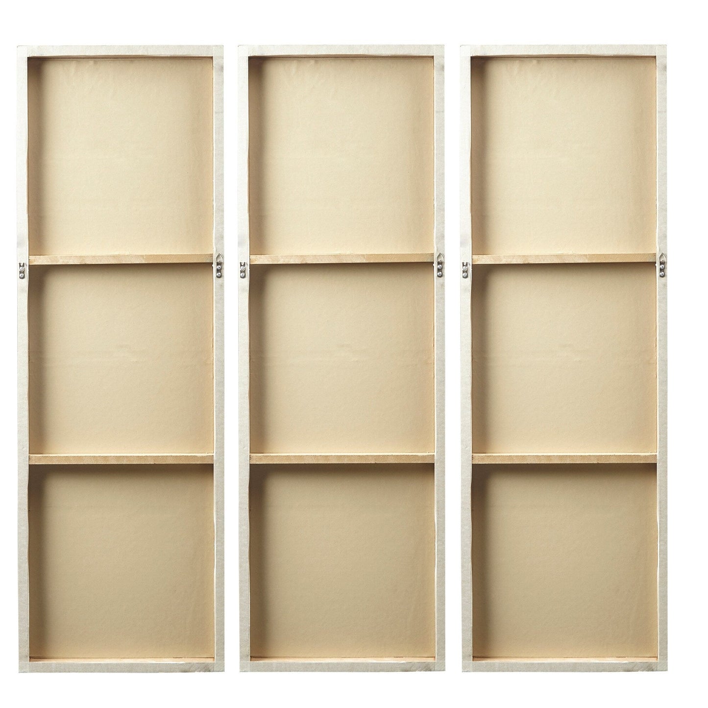 Ensemble de 3 triptyques peints à la main Madison Park Signature Sunburst en résine 3D