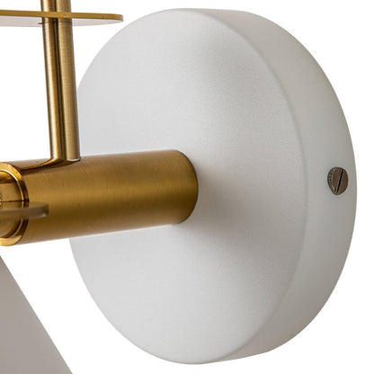 Applique murale conique moderne du milieu du siècle à une lumière - 18 cm (7 po)