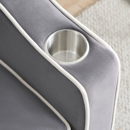 Canapé-lit convertible 3 en 1 moderne 70.86 avec dossier réglable et port de chargement USB pour le salon