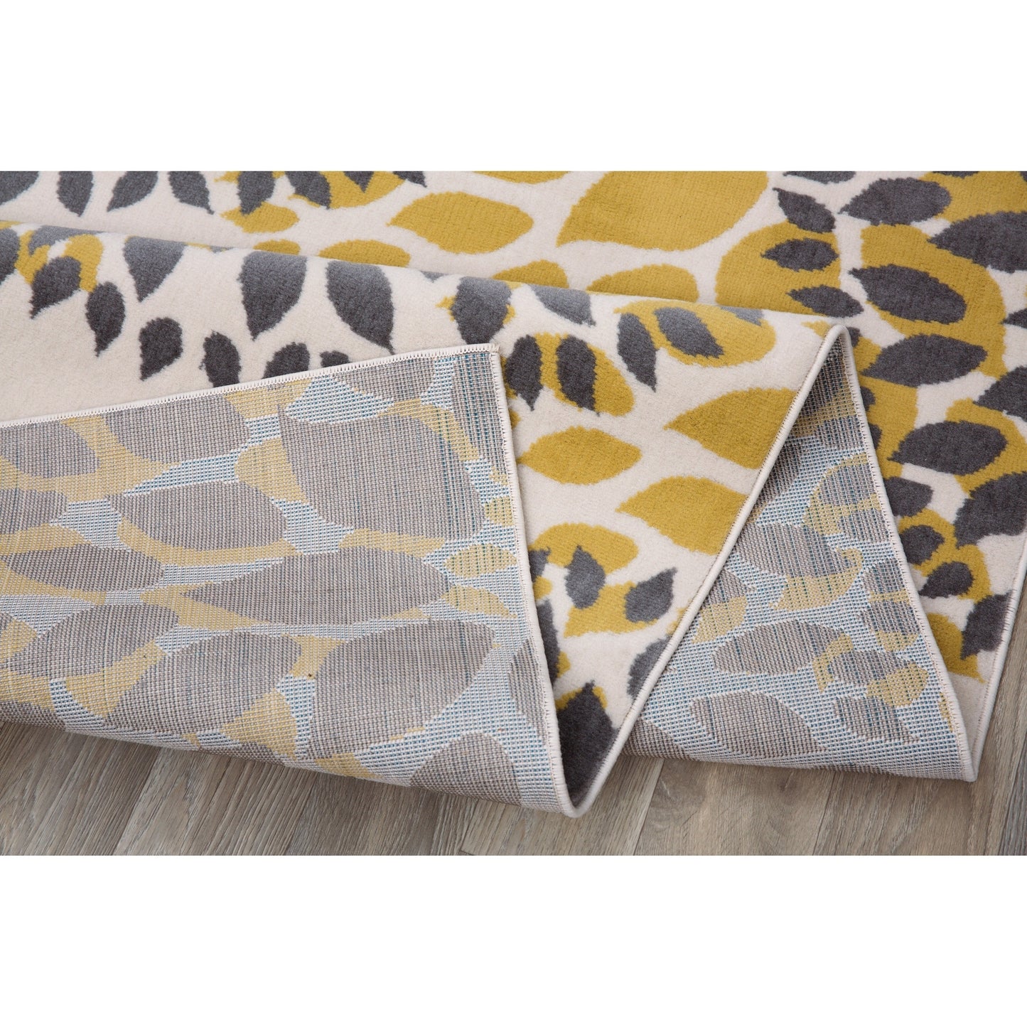 Tapis moderne à motifs floraux circulaires de World Rug Gallery