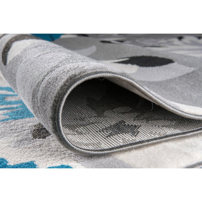 Tapis moderne à motif floral de la World Rug Gallery