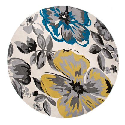 Tapis moderne à motif floral de la World Rug Gallery