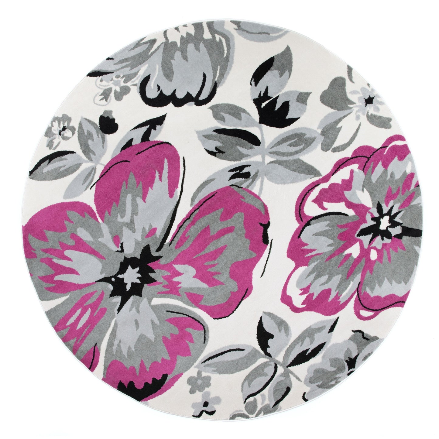 Tapis moderne à motif floral de la World Rug Gallery