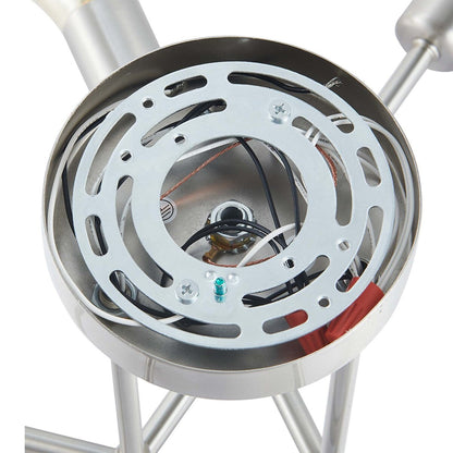 Plafonnier semi-encastré Sputnik moderne en métal léger de 60 cm (23,62 po)