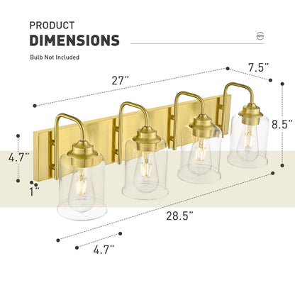 Appliques murales modernes à 3/4/5/6 lumières au-dessus du miroir pour salle de bain