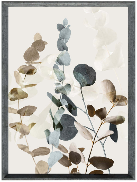 Œuvre d'art encadrée au fini stuc « Décoré II » - 25,5 po x 33,5 po