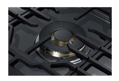 Surface de cuisson à gaz intelligente Samsung de 30 po à 5 brûleurs avec brûleur double puissant de 22 000 BTU + plaque de cuisson et grille à wok - Acier inoxydable…