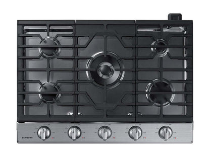 Surface de cuisson à gaz intelligente Samsung de 30 po à 5 brûleurs - acier inoxydable - NA30N6555TS/AA | Samsung 30 5-Burner Smart Gas Cooktop - Stainless Steel - NA30N6555TS…