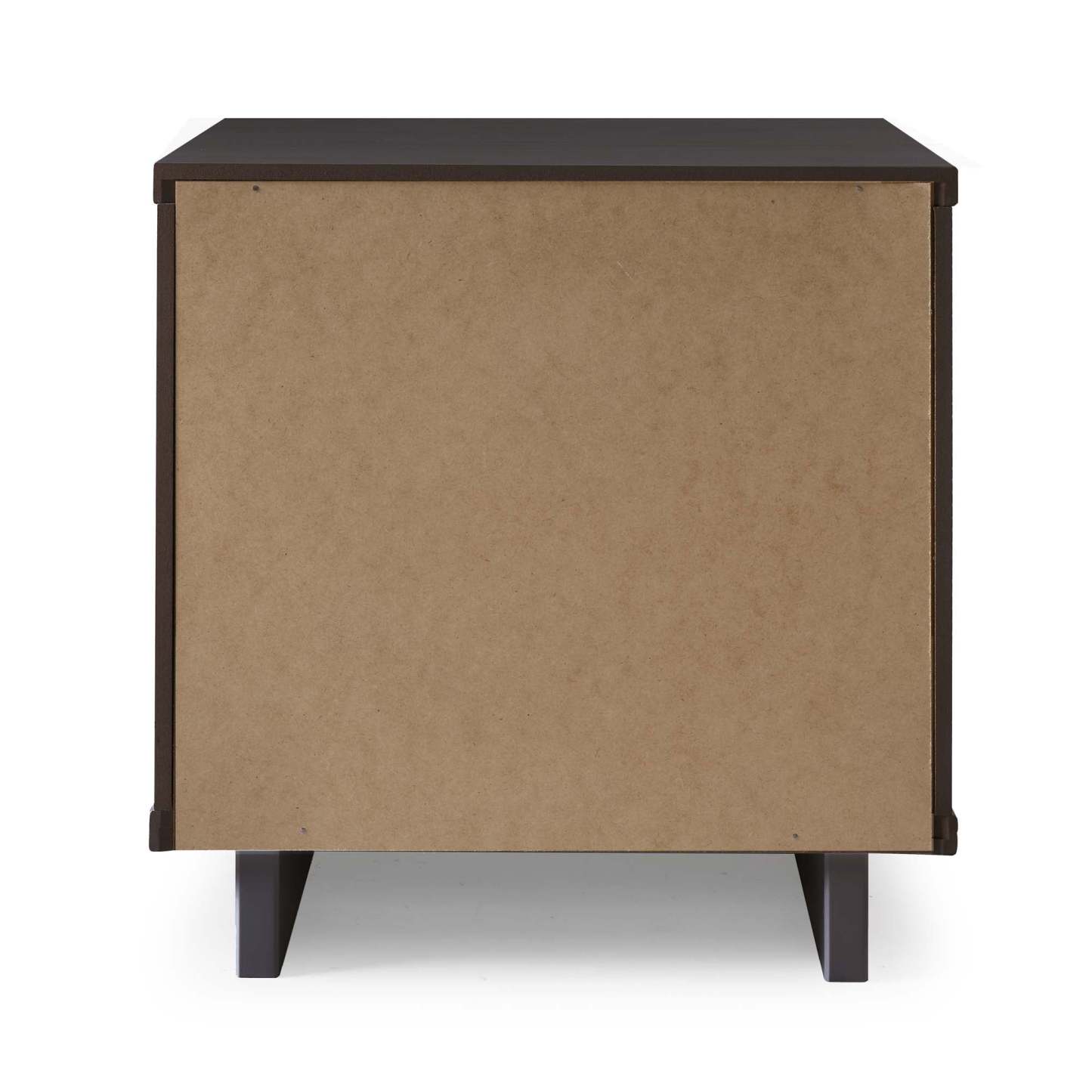 Manhattan Comfort Granville Modern Nightstand with 2 Full Extension Drawers - Noir|Table de nuit moderne Granville de Manhattan Comfort avec 2 tiroirs à extension complète - noire