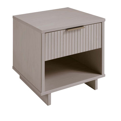 Manhattan Comfort Granville Modern Nightstand with 2 Full Extension Drawers - Dark Grey|Table de nuit moderne Granville de Manhattan Comfort avec 2 tiroirs à extension complète - gris foncé