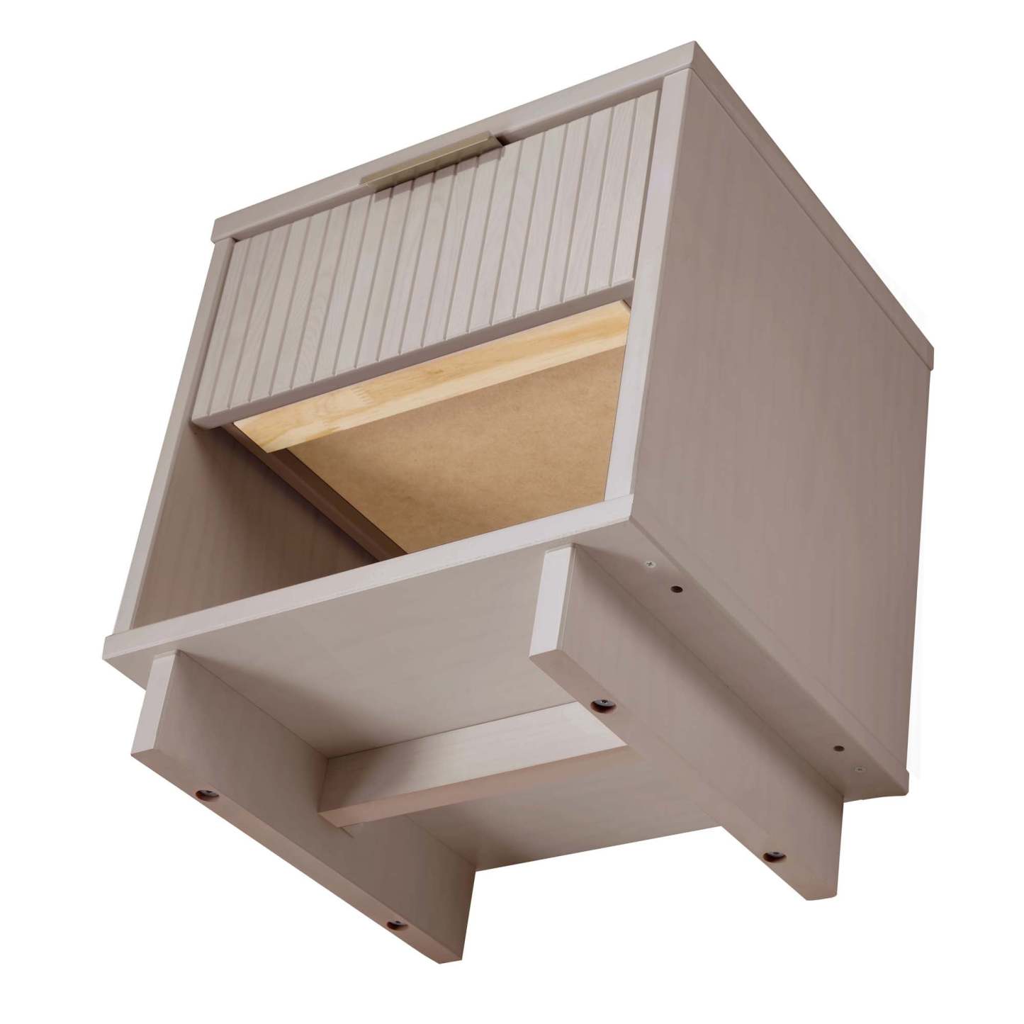 Manhattan Comfort Granville Modern Nightstand with 2 Full Extension Drawers - Dark Grey|Table de nuit moderne Granville de Manhattan Comfort avec 2 tiroirs à extension complète - gris foncé