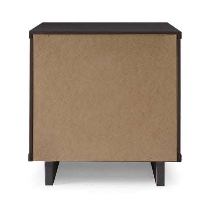 Manhattan Comfort Granville Modern Nightstand with Full Extension Drawer - Black|Table de nuit moderne Granville de Manhattan Comfort avec tiroir à extension complète - noire