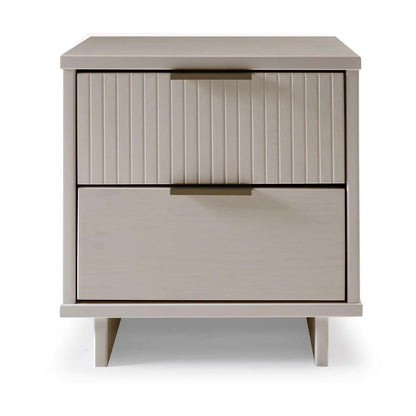 Manhattan Comfort Granville Modern Nightstand with Full Extension Drawer - Dark Grey|Table de nuit moderne Granville de Manhattan Comfort avec tiroir à extension complète - gris foncé