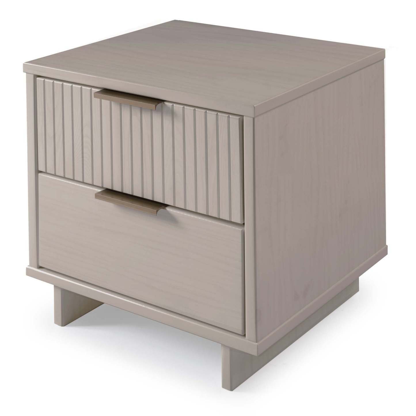 Manhattan Comfort Granville Modern Nightstand with Full Extension Drawer - Dark Grey|Table de nuit moderne Granville de Manhattan Comfort avec tiroir à extension complète - gris foncé