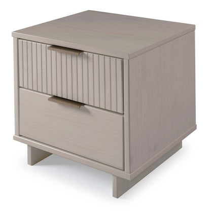 Manhattan Comfort Granville Modern Nightstand with Full Extension Drawer - Dark Grey|Table de nuit moderne Granville de Manhattan Comfort avec tiroir à extension complète - gris foncé
