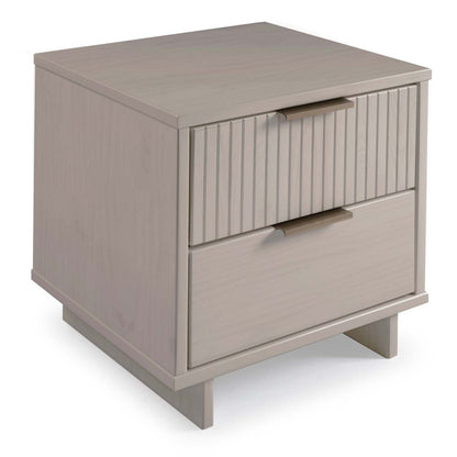 Manhattan Comfort Granville Modern Nightstand with Full Extension Drawer - Dark Grey|Table de nuit moderne Granville de Manhattan Comfort avec tiroir à extension complète - gris foncé