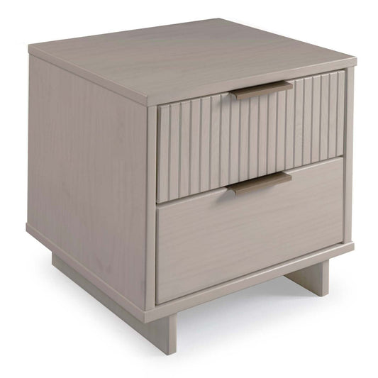 Manhattan Comfort Granville Modern Nightstand with Full Extension Drawer - Dark Grey|Table de nuit moderne Granville de Manhattan Comfort avec tiroir à extension complète - gris foncé