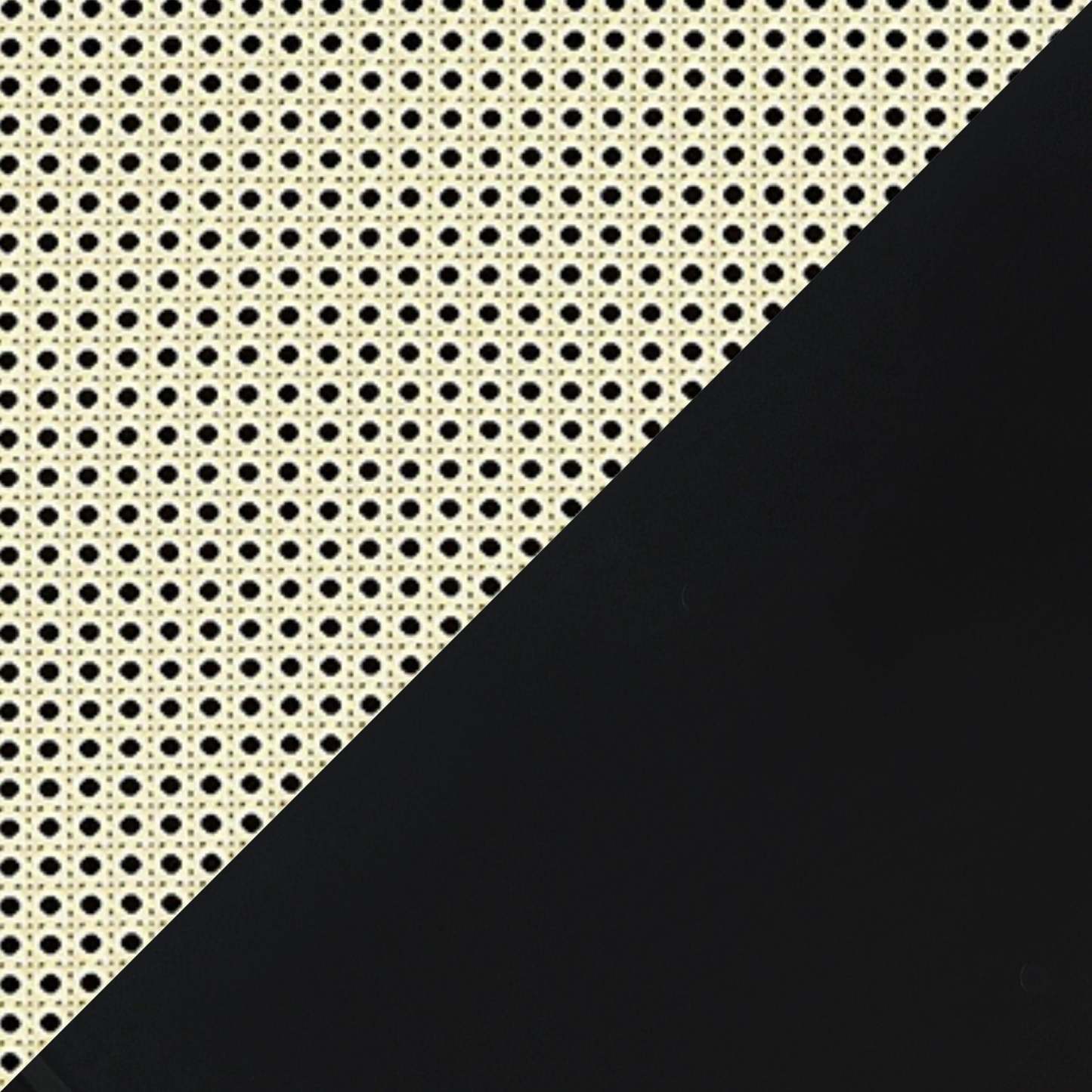 Manhattan Comfort Sheridan Modern Cane Nightstand - Black|Table de nuit moderne Sheridan de Manhattan Comfort avec cannage - noire