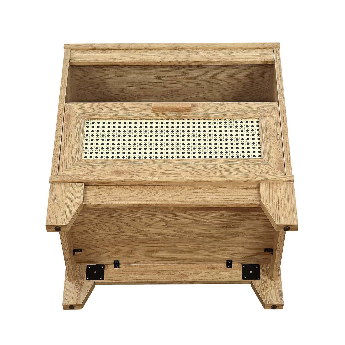 Manhattan Comfort Sheridan Modern Cane Nightstand - Natural|Table de nuit moderne Sheridan de Manhattan Comfort avec cannage - naturel