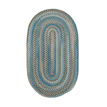 Tapis en laine multicolore tressé New England de Colonial Mills