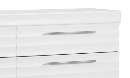 Olivia 6-Piece Full Storage Bedroom Package with 2 Nightstands – White|Ensemble Olivia 6 pièces avec lit de rangement, 2 tables de nuit - blanc