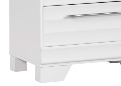 Olivia 6-Piece Queen Storage Bedroom Package with 2 Nightstands – White|Ensemble de chambre à coucher Olivia 6 pièces avec lit double de rangement et 2 tables de nuit - blanc