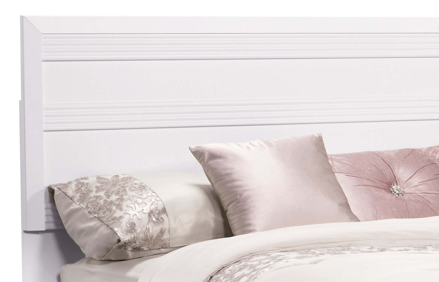 Olivia 6-Piece Full Storage Bedroom Package with 2 Nightstands – White|Ensemble Olivia 6 pièces avec lit de rangement, 2 tables de nuit - blanc