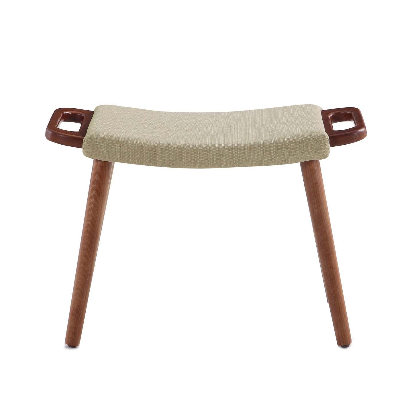 Manhattan Comfort Geta Ottoman - Orge et Noyer Antique|Pouf Geta de Manhattan Comfort - orge et noyer antique