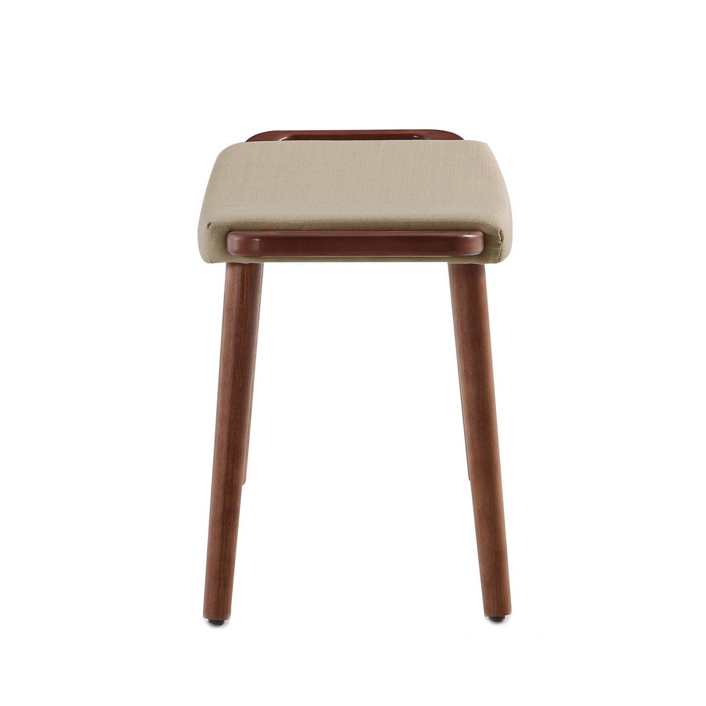 Manhattan Comfort Geta Ottoman - Orge et Noyer Antique|Pouf Geta de Manhattan Comfort - orge et noyer antique