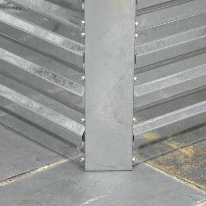 Jardinière surélevée Outsunny, 71 x 36 x 23 cm, en acier galvanisé, pour plantes d'extérieur avec tiges renforcées