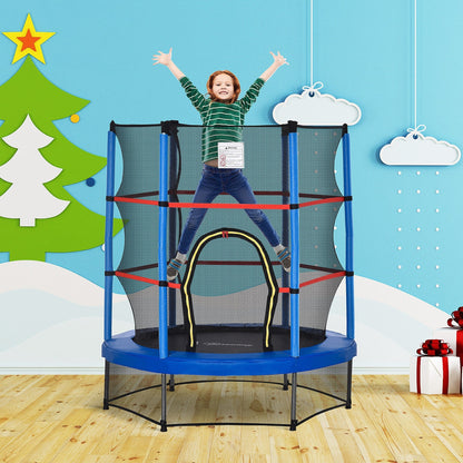 Trampoline Outsunny pour enfants de 1,5 m de diamètre avec filet, pour l'intérieur et l'extérieur, de 3 à 6 ans