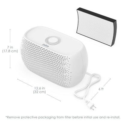 PureZone Breeze Tabletop HEPA Air Purifier - CA-PECOMPAP|Purificateur d’air de table PureZone Breeze avec filtre HEPA - CA-PECOMPAP