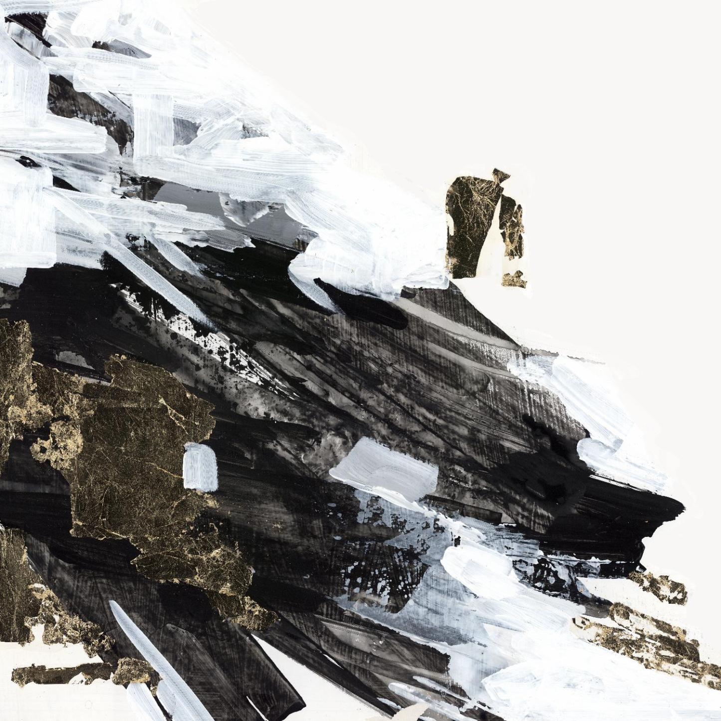 Œuvre d'art murale géante « Motion Waves » 72 x 72