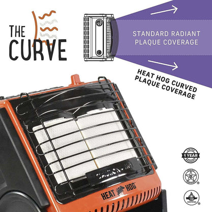 Heat Hog 18 000 BTU LP Propane Portable Outdoor Heater|Chaufferette portative pour l'extérieur au gaz propane liquide de 18 000 LP Heat Hog|D66G44BB