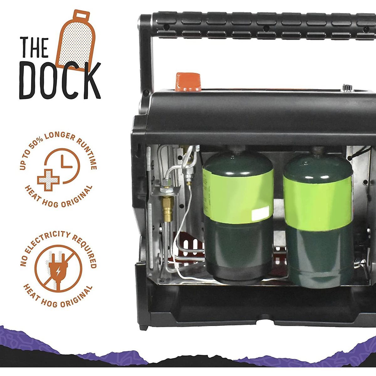 Heat Hog 18 000 BTU LP Propane Portable Outdoor Heater|Chaufferette portative pour l'extérieur au gaz propane liquide de 18 000 LP Heat Hog|D66G44BB