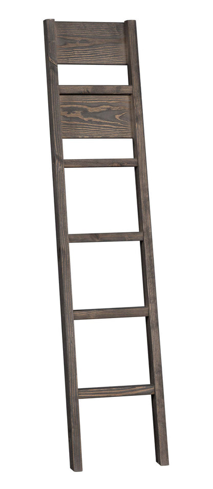 Échelle de lit superposé Piper pour enfants, bois de pin massif - Bois flotté gris | Lits superposés Piper en pin massif avec échelle pour enfants - gris bois de grève