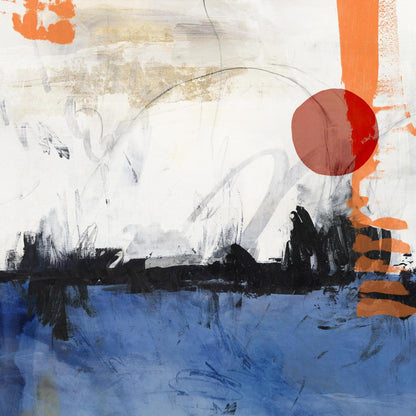 Œuvre d'art murale géante « Midnight Rise I » 54 x 54