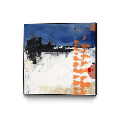 Midnight Rise Ii Canvas Framed Black 20x20 Wall Art|Œuvre d'art murale sur toile encadrée noire « Midnight Rise Ii » 20 x 20