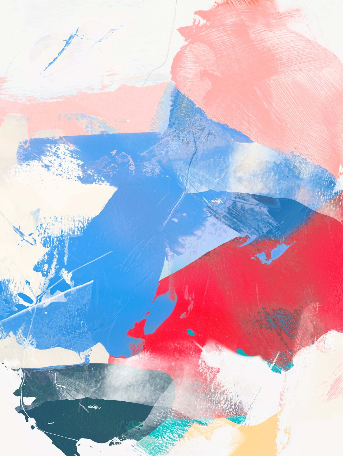 Œuvre d'art murale géante « Sweet Poetry II » 72 x 54