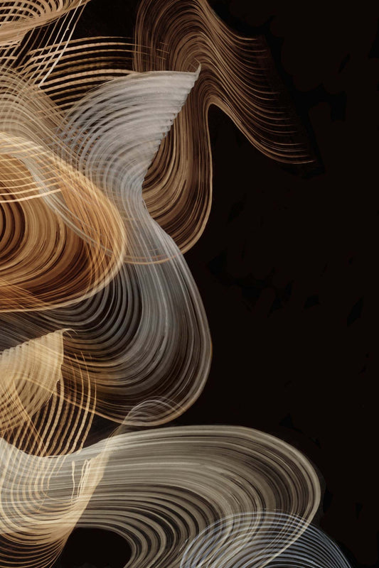 Œuvre d'art murale géante « Smokey Lines » 72 x 48