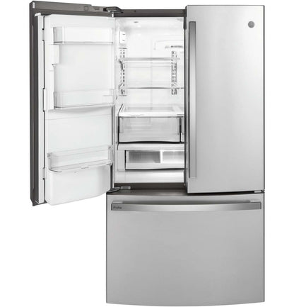 Réfrigérateur Profile de 36 po et de 22,1 pi³ à portes françaises - acier inoxydable - PYD22KYNFS | Profile 36 22.1 Cu. Ft. French-Door Refrigerator - Stainless - PYD22KYNFS