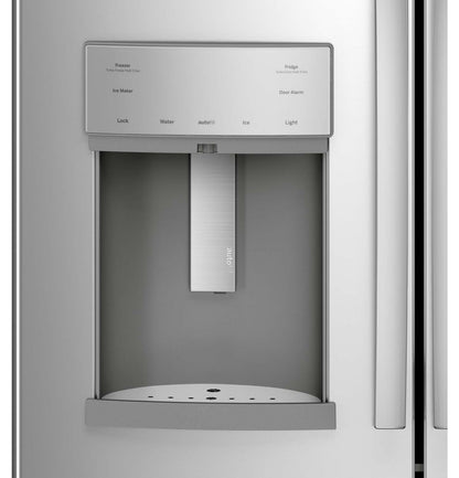 Réfrigérateur Profile de 36 po et de 22,1 pi³ à portes françaises - acier inoxydable - PYD22KYNFS | Profile 36 22.1 Cu. Ft. French-Door Refrigerator - Stainless - PYD22KYNFS