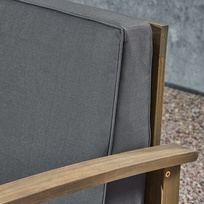 Ensemble de conversation d'extérieur 7 pièces en bois d'acacia Perla par Christopher Knight Home