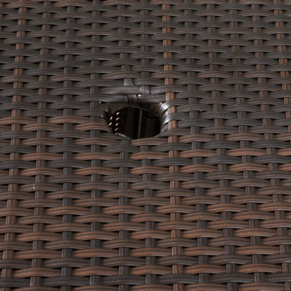 Ensemble bistrot d'extérieur Peterson 3 pièces en osier avec coussins par Christopher Knight Home