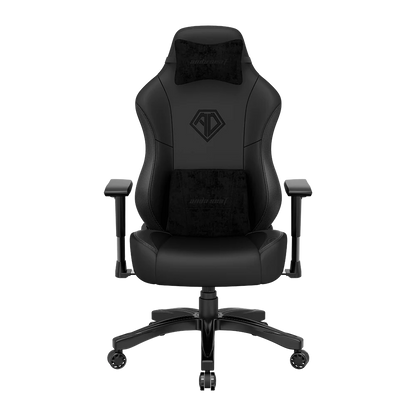 Anda Seat Phantom 3 Fauteuil de jeu ergonomique en cuir véritable - Noir|Fauteuil de jeu ergonomique Phantom 3 de Anda Seat en cuir véritable - noir