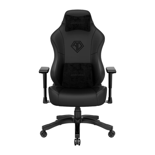 Anda Seat Phantom 3 Fauteuil de jeu ergonomique en cuir véritable - Noir|Fauteuil de jeu ergonomique Phantom 3 de Anda Seat en cuir véritable - noir