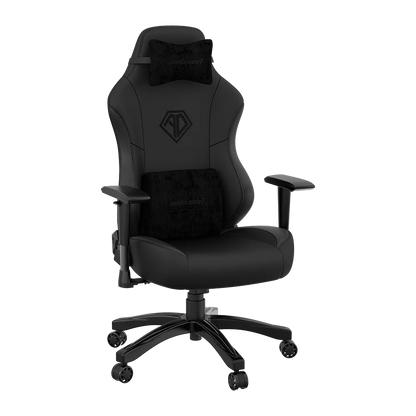 Anda Seat Phantom 3 Fauteuil de jeu ergonomique en cuir véritable - Noir|Fauteuil de jeu ergonomique Phantom 3 de Anda Seat en cuir véritable - noir