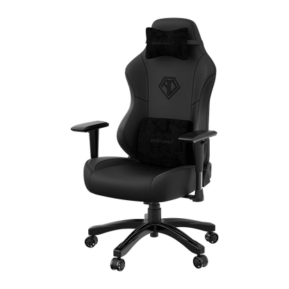 Anda Seat Phantom 3 Fauteuil de jeu ergonomique en cuir véritable - Noir|Fauteuil de jeu ergonomique Phantom 3 de Anda Seat en cuir véritable - noir
