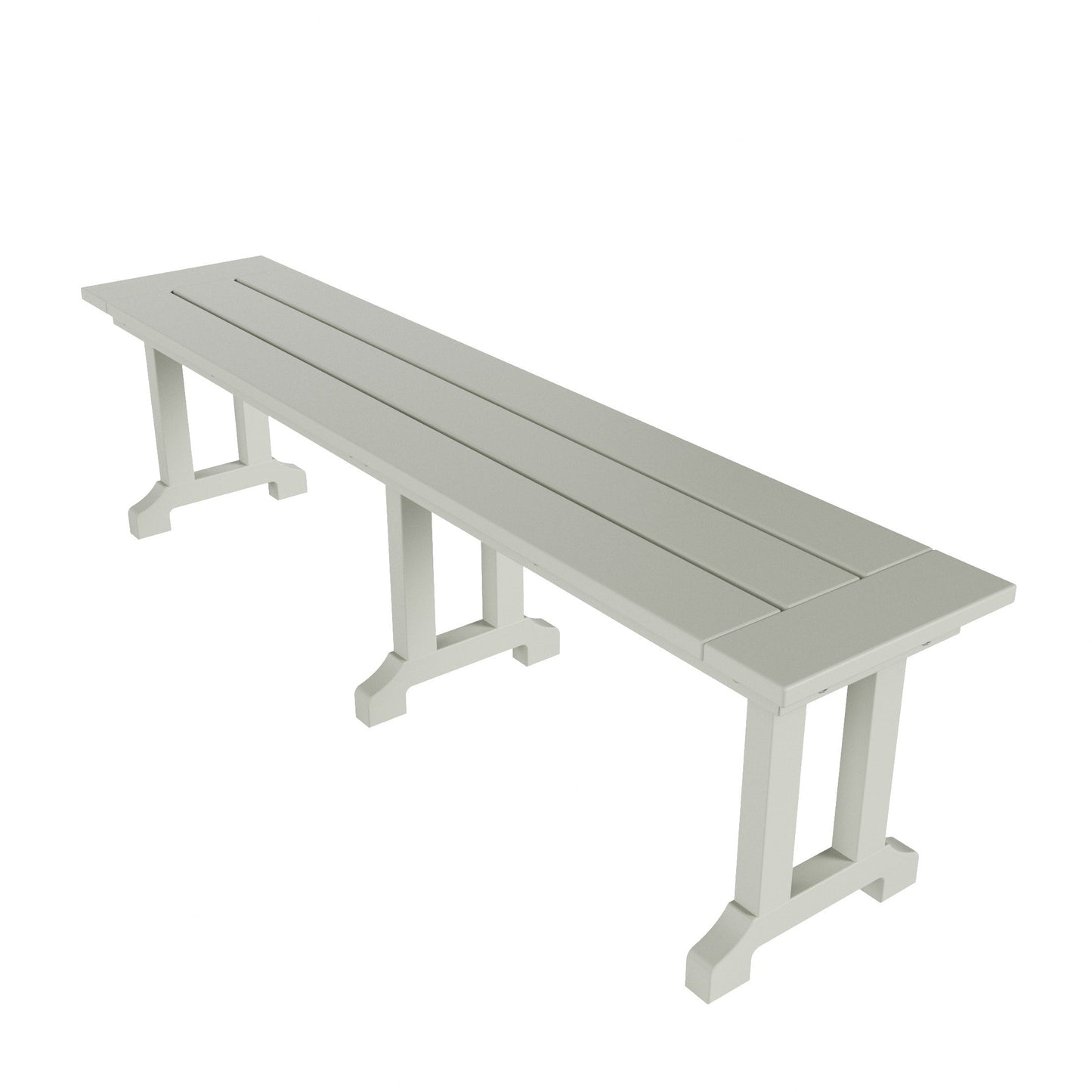 Banc de terrasse extérieur Polytrends Laguna en PEHD toutes saisons 65
